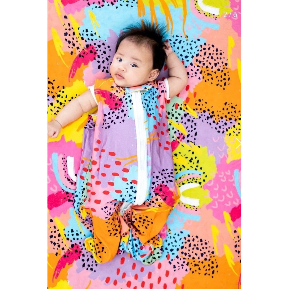 MiliMili x Pronoun Bamboo Sleep Sack Wearable Blanket Abstract Print Size M